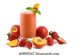 Strawberry peach smoothie Strawberry peach smoothie