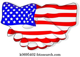 אמריקאי, לחיצת יד