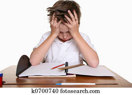 criança, com, aprendizagem, dificuldades