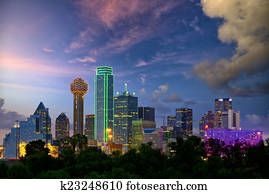 Dallas at dusk Dallas at dusk