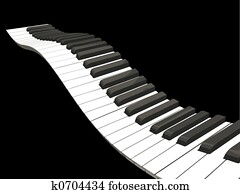 Wavy piano keys Wavy piano keys