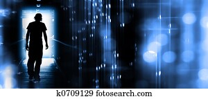 תקציר, נער, צללית