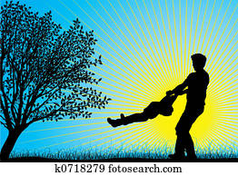 Happy family, vector Happy family, vector