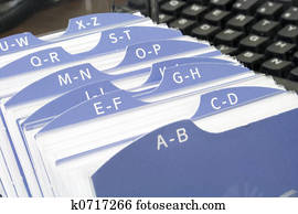 Index file with keyboard