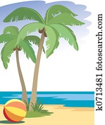 Palm trees Palm trees