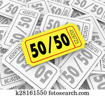 50-Fifty Raffle Tickets Pile Fundraiser Charity Contest Winner 50-Fifty Raffle Tickets Pile Fundraiser Charity Contest Winner