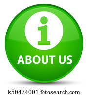 About us special green round button About us special green round button
