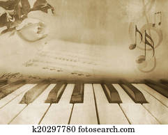 Music background - vintage piano Music background - vintage piano
