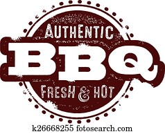 Vintage BBQ Stamp Vintage BBQ Stamp