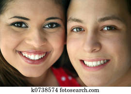 feliz, par adolescente