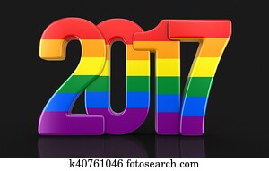 Gay Pride Color New Year 2017 Gay Pride Color New Year 2017