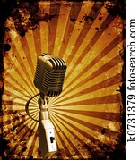 Grunge microphone Grunge microphone