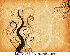Grunge swirls and curls Grunge swirls and curls
