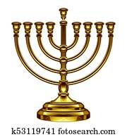 hanukkah, menorah