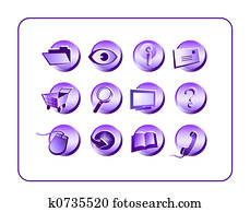 Icon Set Purple Icon Set Purple