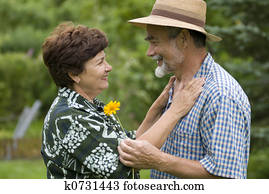 romantic senior couple II