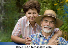 romantic senior couple II