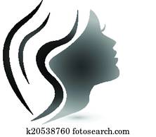 sinnlich, frau, mode, logo sinnlich, frau, mode, logo