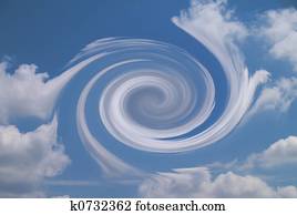 Vortex in cloudy sky Vortex in cloudy sky