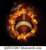 כדורגל, באש