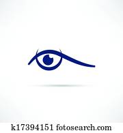 目 アイコン クリップアート 切り張り イラスト 絵画 集 K Fotosearch