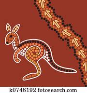 Aboriginal style background Aboriginal style background