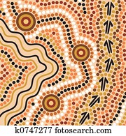 Aboriginal style background Aboriginal style background