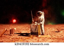 astronaut on mars
