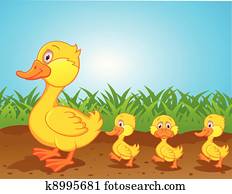 familia de patos