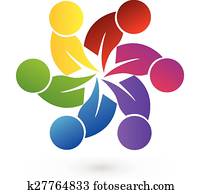 Logo teamwork people Logo teamwork people