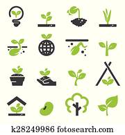 sprout icon set sprout icon set