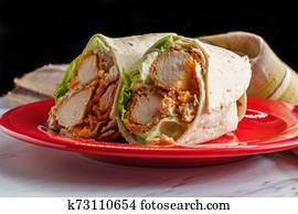 Crispy Chicken Caesar Wrap