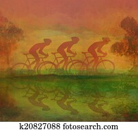 Cycling Grunge Poster Template Cycling Grunge Poster Template