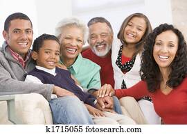 Family Portrait At Christmas