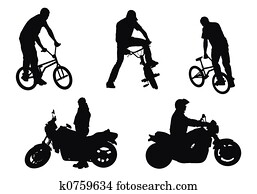 fietser, vs, motorrijders