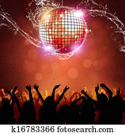 Happy Party Crowd! Stock Illustration | 1525r-140088 | Fotosearch