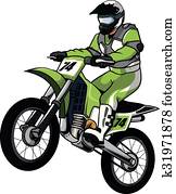 Moto cross vector illustration Moto cross vector illustration