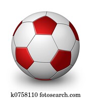 Red soccer Ball Red soccer Ball
