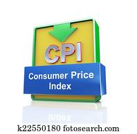 3d CPI Consumer Price Index Stock Illustration | k12282396 | Fotosearch