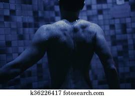 man take a shower man take a shower