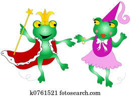 Queen and king frogs Queen and king frogs