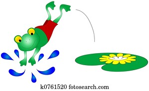 Swimming Frog Graphic Swimming Frog Graphic