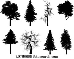 Tree silhouettes Tree silhouettes