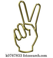Victory Hand Sign Victory Hand Sign