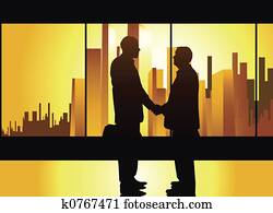 záležitosť, handshake