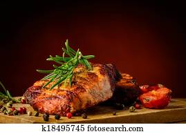 בשר צלוה, ו, רוזמרין