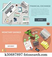 bank, horizontaler, spruchbaender, satz