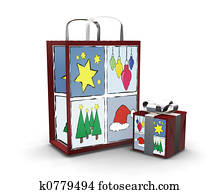 Christmas Shopping Stock Illustration | Our Top 1000+ Christmas