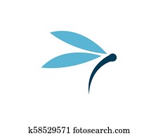 Dragonfly logo template Dragonfly logo template