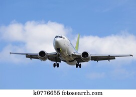 Jet plane going to land Jet plane going to land